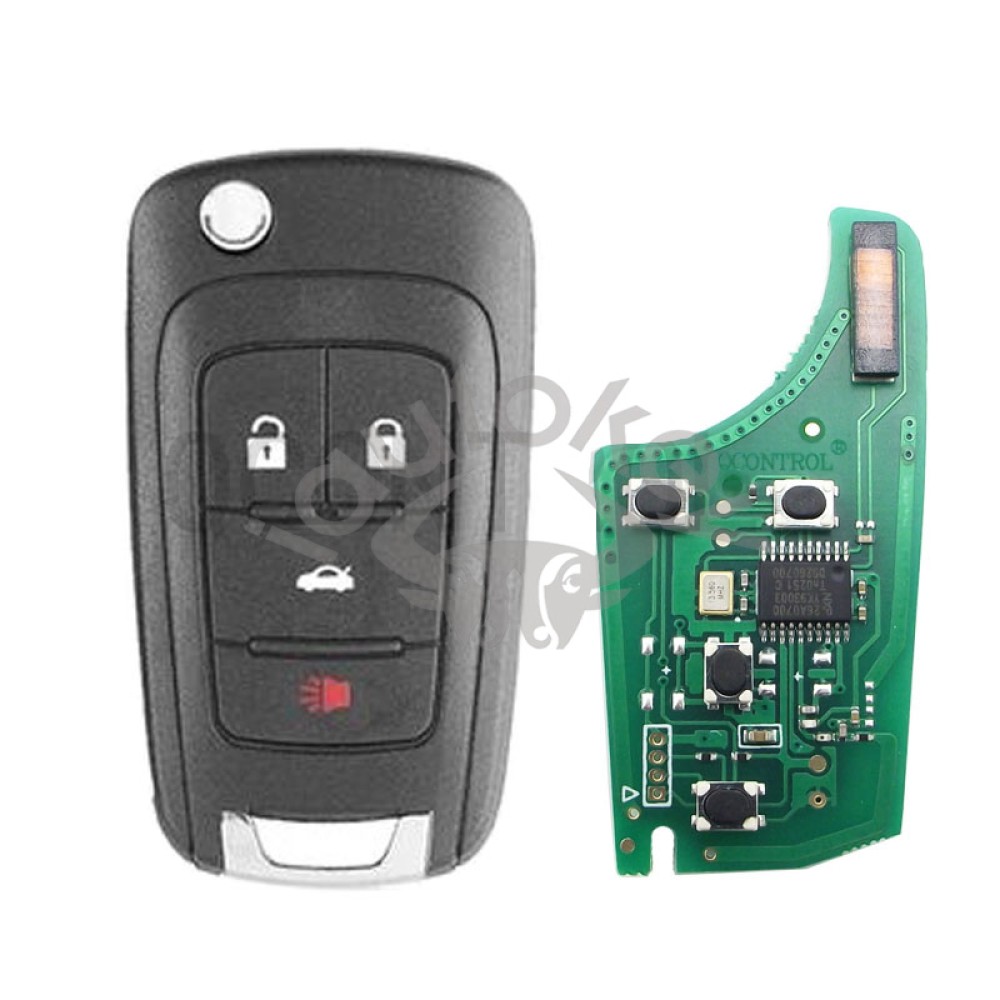 (315Mhz) OHT01060512 Flip Remote Key For Chevrolet Cruze Impala Equinox