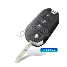 (433MHz) 4A Chip Flip Remote Key For Peugeot 308 3008 (HU83)