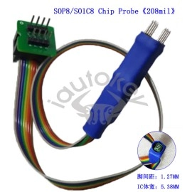SOIC8 SOP8 Test Clip Probe Line For EEPROM 93CXX/25CXX/24CXX circuit programming on USB Programmer TL866 RT809F RT809H CH341A